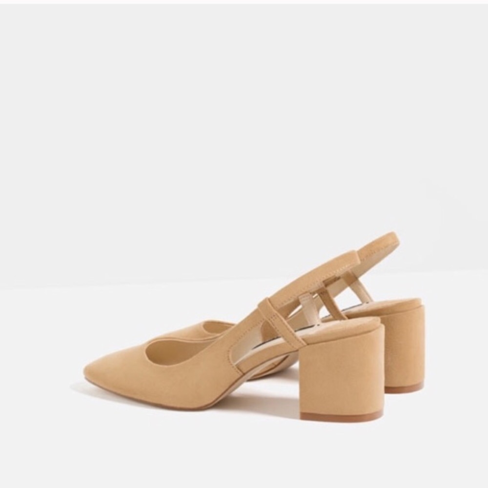 **SOLD** ZARA SLINGBACK BLOCK HEELS - BRAND NEW - Picture 4 of 8